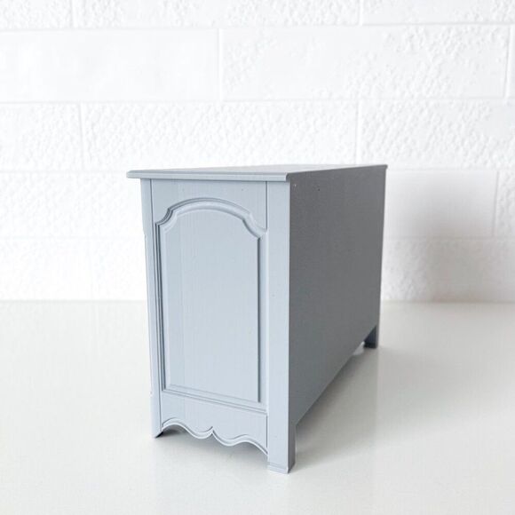 Barbie Miniature Dollhouse Gray French Cabinet Sideboard 1:6 Scale 3D Printed - Picture 3 of 6